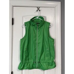 NWT Polo Golf Ralph Lauren Full Zip Vest Golf Windbreaker Green Women Large
